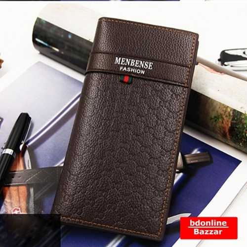 Latest Design Long Slim Men Wallets Long Leather Mens Business Wallet